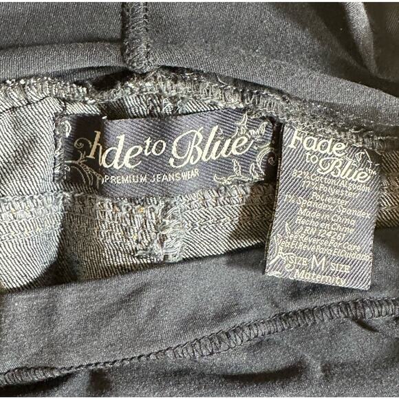 Indigo Blue Maternity Womans Sz M Wash Stretch Jeans Full Panel - Picture 5 of 6